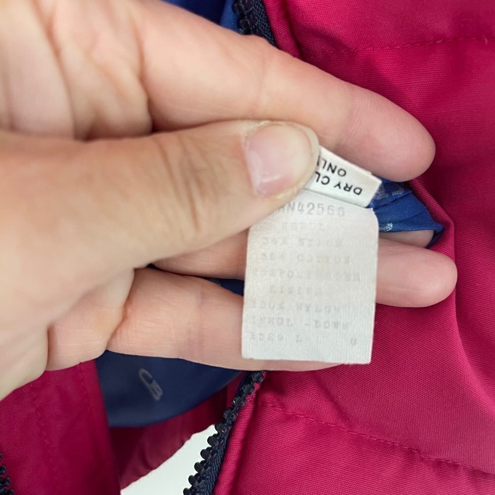 CB Sports Womens Puffer Vest Jacket Size Medium Pink Down Two Way Zipper Pockets - Picture 6 of 8